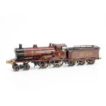 A Bing for Bassett-Lowke 0 Gauge clockwork 'George the Fifth' 4-4-0 Locomotive and Tender, in