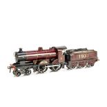 A Boxed Bassett-Lowke 0 Gauge clockwork 'Duke of York' 4-4-0 Locomotive and Tender, a less-common