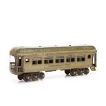 A Lionel American 'Wide Gauge' New York Central Lines Observation Car, with clerestory roof and