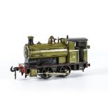 A Carette for Bassett-Lowke 0 Gauge clockwork 'Peckett' 0-4-0 Tank Locomotive, in lined green as