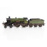 A Bing for Bassett-Lowke 0 Gauge clockwork 'City of Bath' 4-4-0 Locomotive and Tender, in