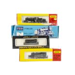 LMS N Gauge Steam and Diesel Locomotives, four boxed examples including Peco Jubilee NL-21 Nelson