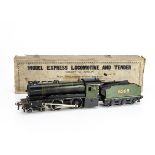 A Boxed Bassett-Lowke 0 Gauge Live Steam 'Enterprise' 4-4-0 Locomotive and Tender, finished in lined