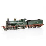 A Kit- or Scratch-built 0 Gauge 3-rail SE&CR Wainwright class D 4-4-0 Locomotive and Tender,