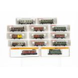 Fleischmann and Arnold Small N Gauge Coaches, a cased group comprising Fleischmann 8821K (2),