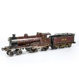 A Bing for Bassett-Lowke 0 Gauge electric 'George the Fifth' type 4-4-0 Locomotive and Tender, in