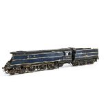 A Scratch-built 0 Gauge 3-rail Ex-SR 'Battle of Britain' class 4-6-2 Locomotive and Tender