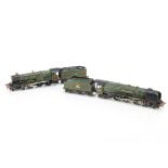 Hornby-Dublo 00 Gauge 3-Rail BR green Locomotives and Tenders, 7013 'Bristol Castle' and 46232 '