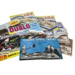 Hornby-Dublo 00 Gauge rare 1938 Catalogue and later issues, blue open-out Catalogue ref 2/1238/50,