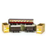 Bassett-Lowke 0 Gauge rolling stock, BR All 1st blood and custard bogie coach, in original box,