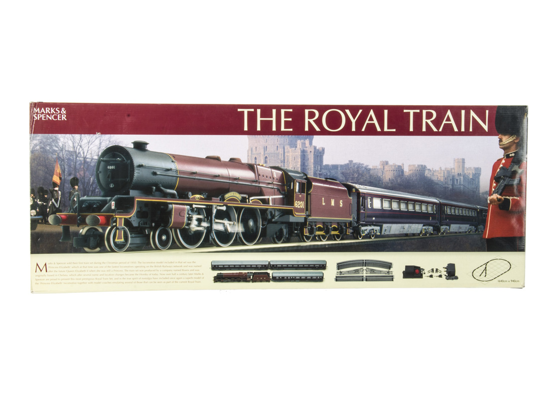 Hornby for Marks and Spencer 00 Gauge R1045 The Royal Train Set, comprising LMS maroon 'Princess