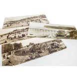 Original Carriage Prints Sepia Photographic Northern Seaside Views, four unframed examples depicting