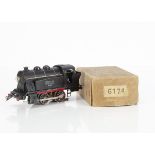 A post-war French Hornby 0 Gauge electric no 1-S Tank Locomotive, in matt black with rubber-