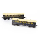 Two French Hornby O Gauge 'Riviera Blue' Wagons-Lits Coaches, Bobigny-produced Sleeping Car No