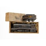 A Boxed Bowman 0 Gauge Live Steam Model 234 '4-4-0' Locomotive and Model 250 Tender, in LMS lined