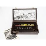 Minitrix Continental N Gauge Der Adler Train Set in Wooden Case, 150 year anniversary set comprising