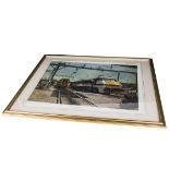 Terence Cuneo Signed Print Intercity 1994, framed and glazed limited edition 333/500 signed