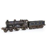 An early Bing for Bassett-Lowke 0 Gauge clockwork Caledonian 'Dunalastair' 4-4-0 Locomotive and