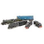 Trix and Hornby 00 Gauge Locomotives, Trix, BR green 4-4-0 'Pytchley', BR black 0-4-0 30846 and 0-