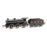 A Boxed Bassett-Lowke 0 Gauge 3-rail electric 'Standard' 0-6-0 Locomotive and Tender, in original