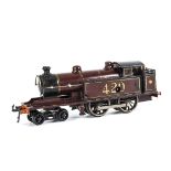 A Bing for Bassett-Lowke 0 Gauge clockwork LMS 4-4-0 Tank Locomotive, in lined LMS crimson as no