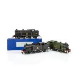 Hornby-Dublo 00 Gauge 3-Rail EDL17 0-6-2 Tank Locomotives, LNER green 9596, in base of repair