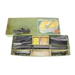 Trix 00 Gauge pre-war Southern Steam Train Set in rare Southern Electric Train Set box, SR green 0-