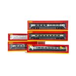 Hornby 00 Gauge blue and yellow HST Mk3 Inter-City Coaches, R4368, R4445, R4603, R4444A (2, 41044