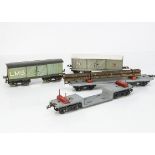 Hornby Series 0 Gauge bogie Freight Stock, late No 2 Lumber Wagon, grey base, in original box dated