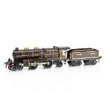 A Hornby 0 Gauge No 3 electric 'Nord' 4-4-2 Locomotive and Tender, in Nord brown livery, no 31240 to