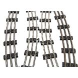 Lionel 0 Gauge 3-rail large-radius and straight Tinplate Track two full circles (32 pieces) 3'