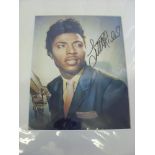 Pop Music, Autograph, Little Richard, framed and mounted picture