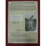 Cricket Autograph, Gilbert Laird Jessop (Gloucestershire and England), a clipped signature, with a