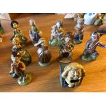 Ceramic Ware, Wade Whimsical Collectables, Nursery Figurines, 10 in total in very good condition.