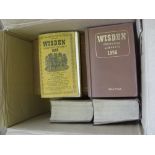 Cricket, a collection of 10 Wisden Cricketers Almanacks in various condition, all harback unless