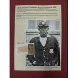 Cricket Autograph, Learie Nicholas Constantine, Baron Constantine MBE (West Indies), a clipped