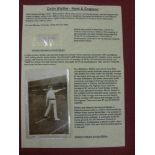 Cricket Autograph, Colin Blythe (Kent & England), a clipped signature with an original postcard,