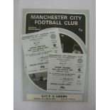 MANCHESTER CITY, 1972/1973, a football programme and ticket from the fixture versus Leeds United,