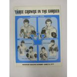 BOXING, 1975, a programme from the 'Three Crowns In The Garden' event at Madison Square Gardens on