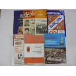 FRIENDLIES, 1968-1984, British teams away Friendly programmes, 7 issues (good condition), May 1982
