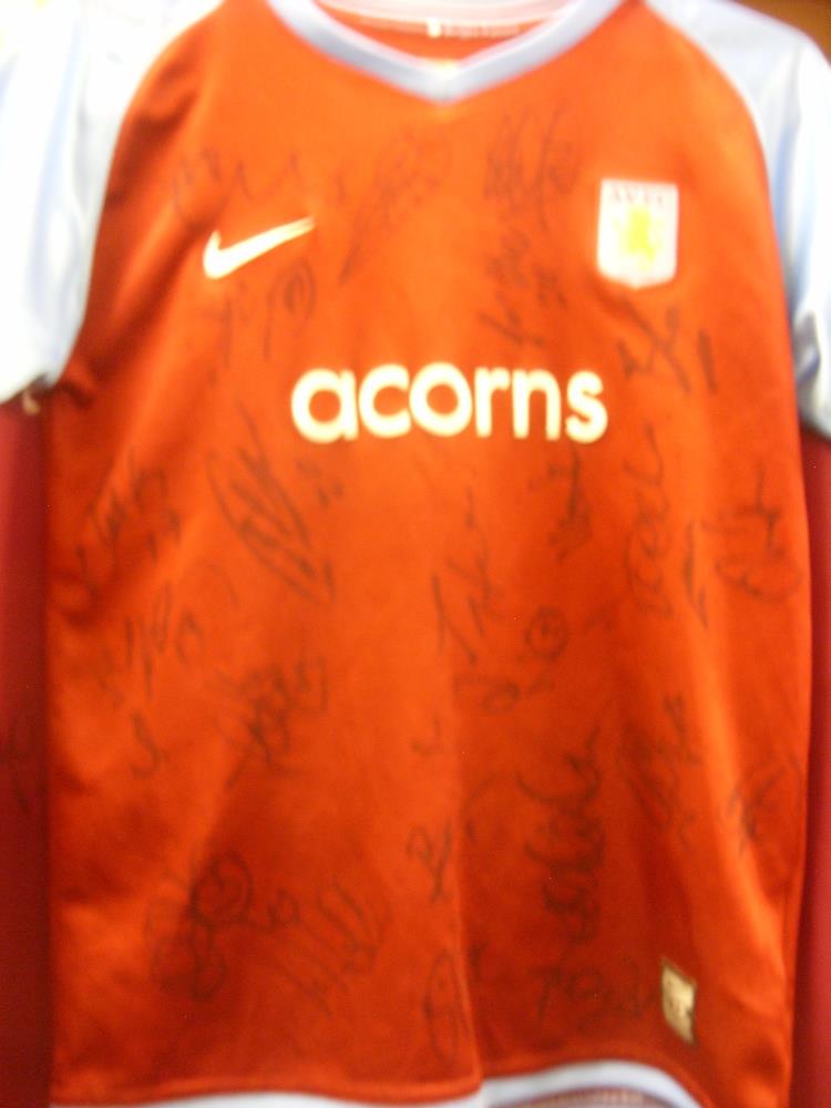 ASTON VILLA, 2001-2009, Two autographed football shirts from, 2001/2002 (Size 54/56, new with - Image 5 of 7