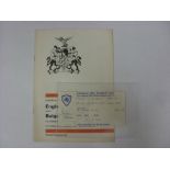 ENGLAND U21, 1979, a football programme and ticket from the fixture versus Bulgaria U21, played at