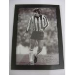 NEWCASTLE UNITED, 1975/1976, a framed & glazed (Perspex) autographed football photograph - Malcolm