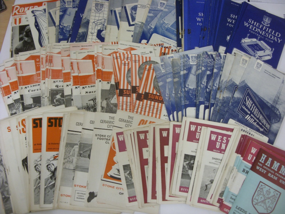 1960's PROGRAMMES, 1960-1970, a collection of 203 football programmes from the period. SHEFFIELD