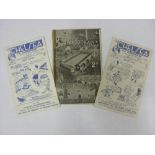 1940's PROGRAMMES, 1946/1947, a collection of 3 football programmes from the season. BURY v