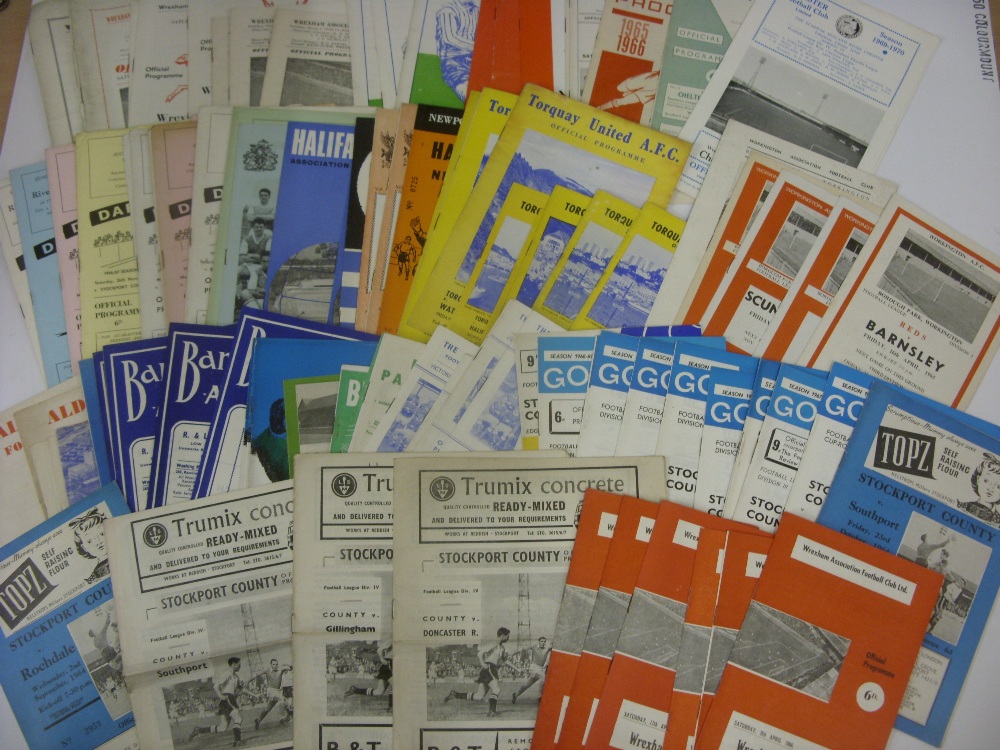 1960's PROGRAMMES, 1960-1969, a collection of 114 football programmes from the period. ALDERSHOT (