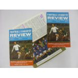 FOOTBALL LEAGUE REVIEW, 1967, three copies of the issued dated 25/11/1967 [Volume 2 Number 15],
