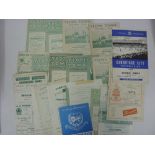 YEOVIL TOWN, 1954-1970, a collection of 22 home and away programmes, from period 1954 to 1970 (