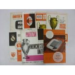 SEMI-FINALS, 1966-1969, European Cup football programmes, all featuring Manchester United (6) 1965/