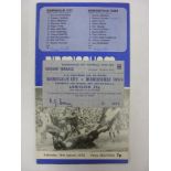 BIRMINGHAM CITY, 1971/1972, a football programme and ticket from the fixture versus Huddersfield